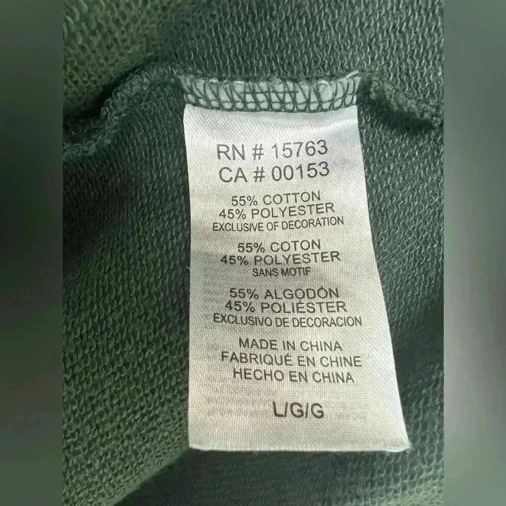 Champion Men’s 49ers Green 1/4 Button Pullover Size Large - Picture 5 of 7